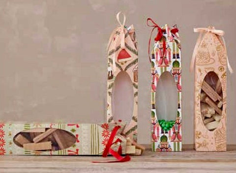 Handmade Gift Box With Acetate Window - Nutcrackers