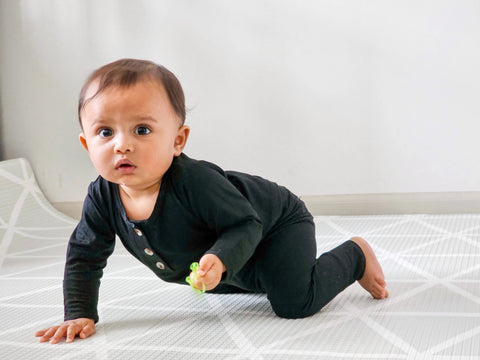 Top and Bottom Outfit and Hat Set, Newborn Clothes, Baby Boy Outfit Sets - Black - Stroller Society