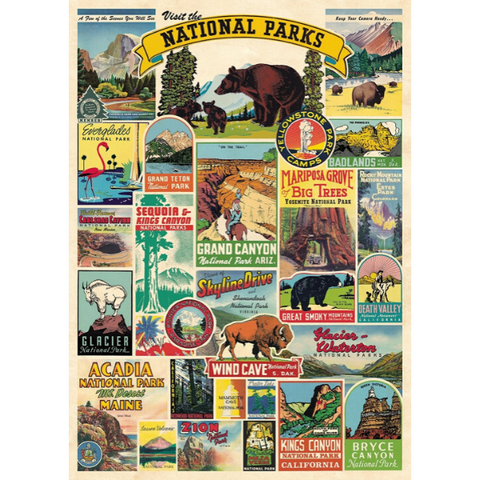 Cavallini National Parks Poster