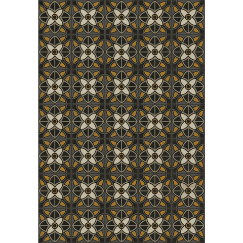 Pattern 80 "Greta Garbo" Vinyl Floorcloth - Spicher & Co.