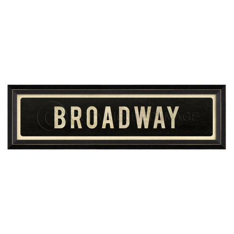 Broadway Street Sign Wall Art - Spicher & Co.