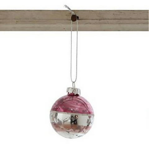 Round Glass Ball Ornament, Assorted