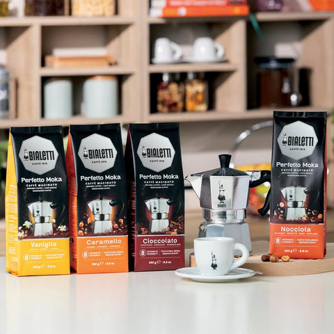 Bialetti Perfetto Moka Hazelnut Ground Coffee, 8.8 oz.