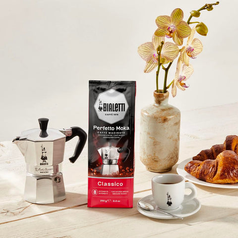 Bialetti Perfetto Moka Classico Ground Coffee, 8.8 oz.