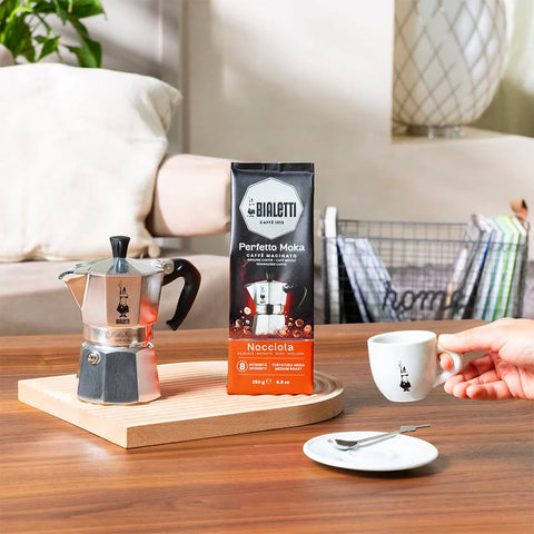 Bialetti Perfetto Moka Hazelnut Ground Coffee, 8.8 oz.