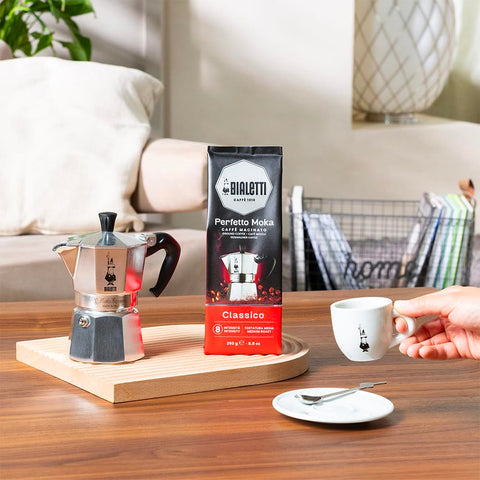 Bialetti Perfetto Moka Classico Ground Coffee, 8.8 oz.