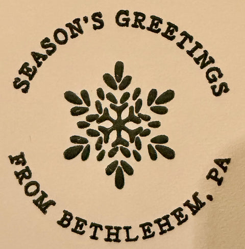 Season's Greetings From Bethlehem, PA Mini Jotter Notebook - Ruff House Print Shop