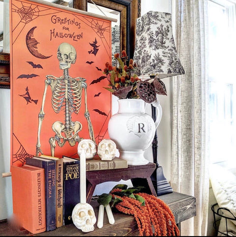 Cavallini Halloween Greetings Poster