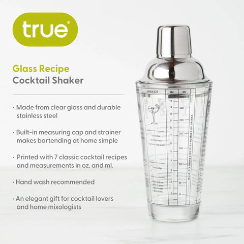 7 Recipe Cocktail Shaker