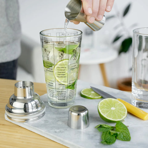 7 Recipe Cocktail Shaker