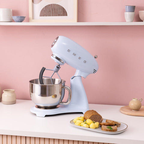 SMEG Retro Style Forte Stand Mixer, Pastel Blue