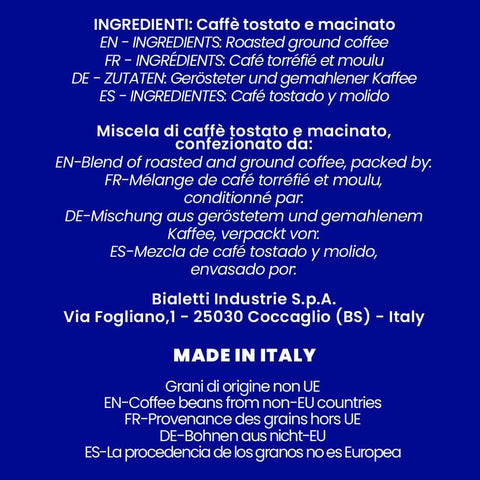 Bialetti Perfetto Moka Intenso Ground Coffee, 8.8 oz.