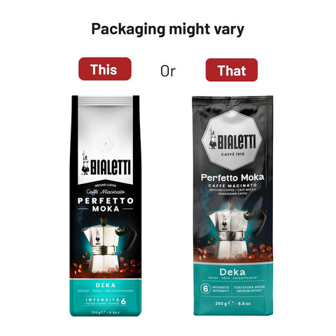 Bialetti Perfetto Moka Decaf Ground Coffee, 8.8 oz.