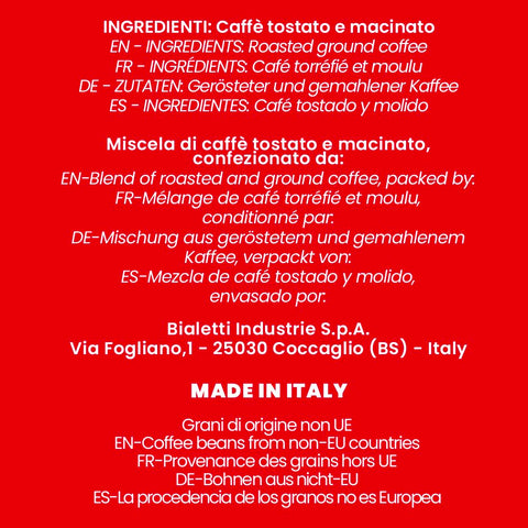 Bialetti Perfetto Moka Classico Ground Coffee, 8.8 oz.