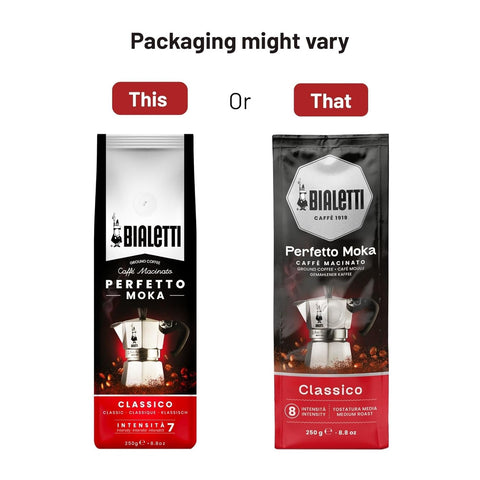 Bialetti Perfetto Moka Classico Ground Coffee, 8.8 oz.