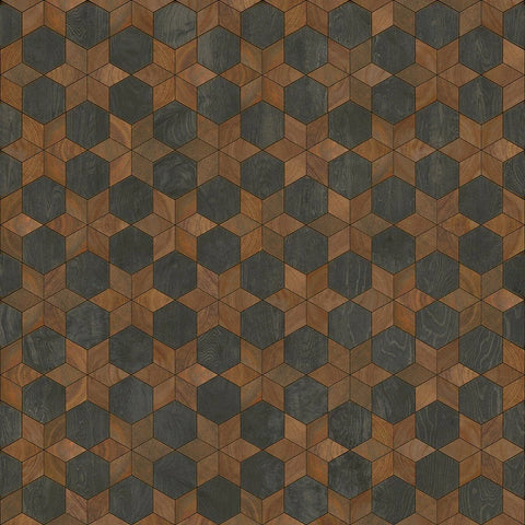 Artisanry "Illuminated Dark Star" Vinyl Floorcloth - Spicher & Co.