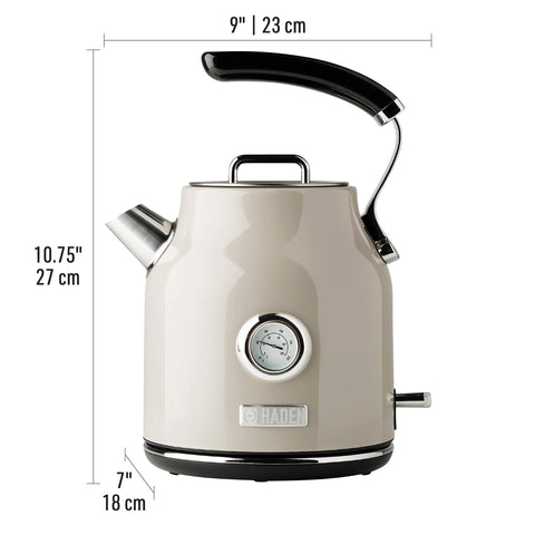 Haden Stainless Steel Retro Toaster & 1.7 Liter Stainless Steel Electric Kettle