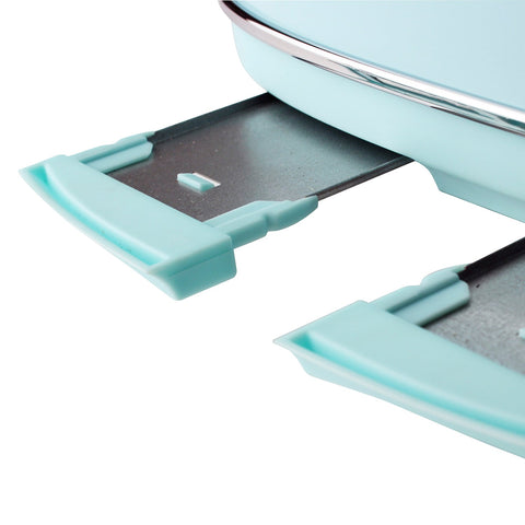 Haden Heritage 4 Slice Wide Slot Stainless Steel Toaster, Turquoise & Chrome