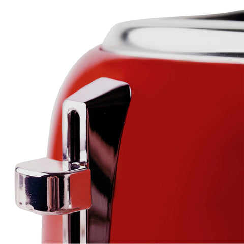 Haden Dorset 4 Slice Wide Slot Stainless Steel Toaster, Rectory Red