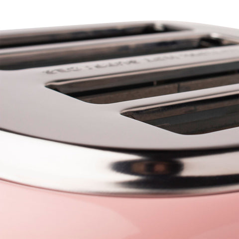 Haden Heritage 4 Slice Wide Slot Stainless Steel Toaster, English Rose