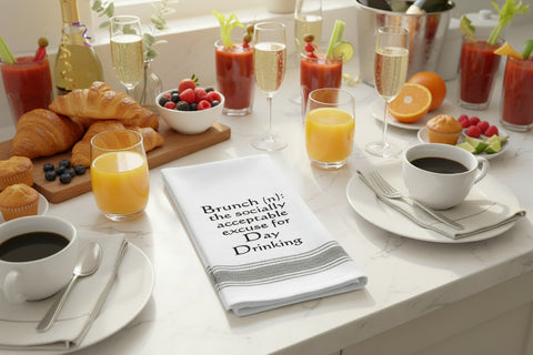 Brunch Definition Tea Towel