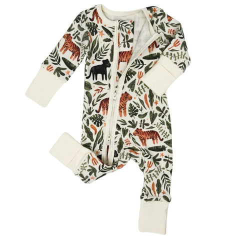 Organic Cotton Baby Tiger PJs, 0-3M