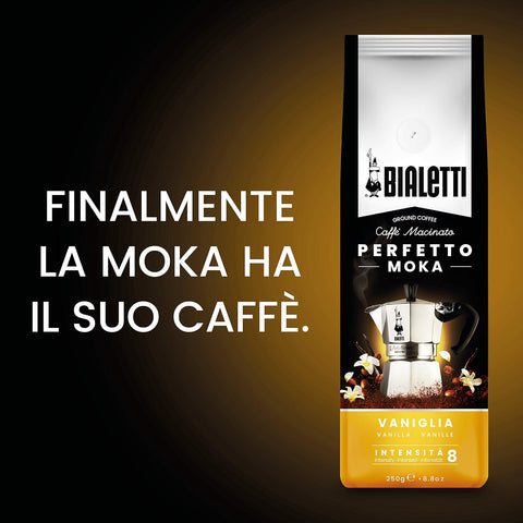 Bialetti Perfetto Moka Vaniglia Ground Coffee, 8.8 oz.