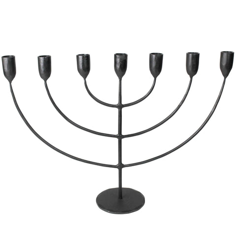 Black Iron Menorah