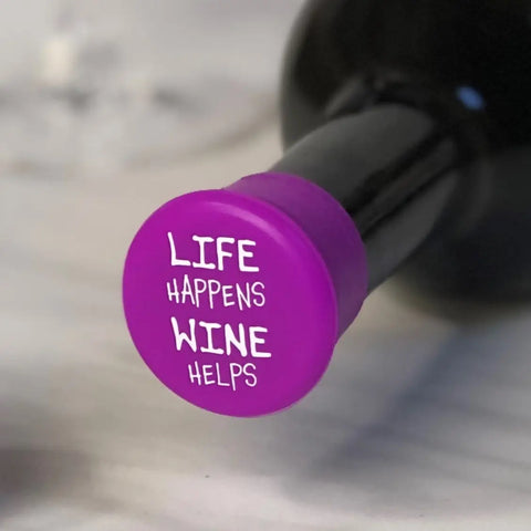 Life Happens Wine Helps Wine Cap - CapaBunga®