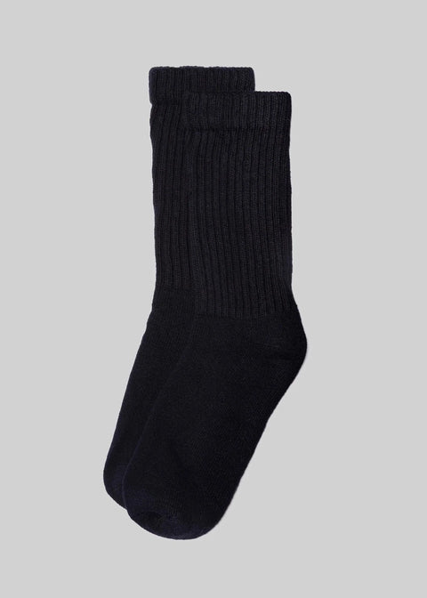 American Trench Solid Sock in Washed Black