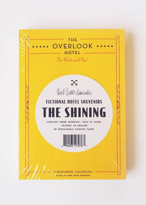 Fictional Hotel Notepad Set - The Overlook Hotel