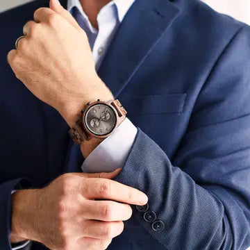 Voyager, Black Slate, Men's Watch - AvantWood