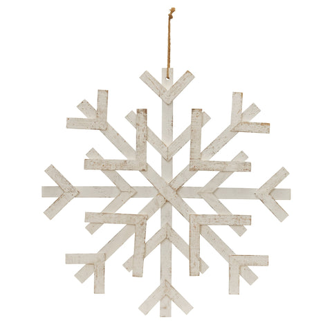 Wood Snowflake Ornament, 24"