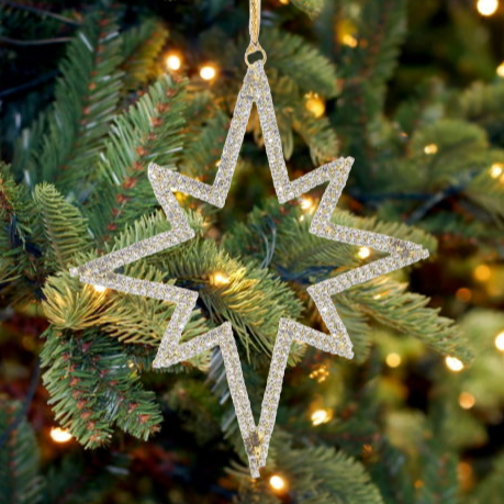 Beaded Star of Bethlehem Ornament