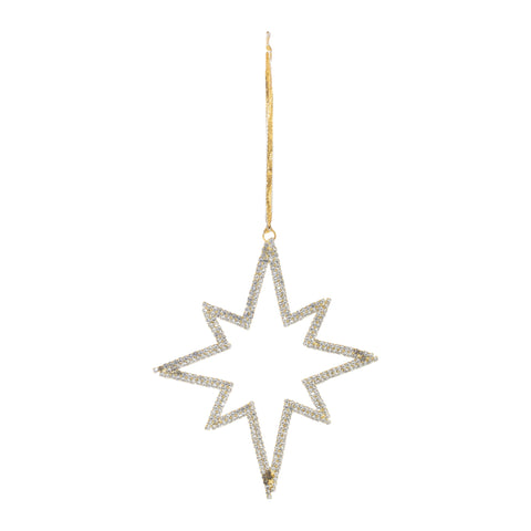 Beaded Star of Bethlehem Ornament