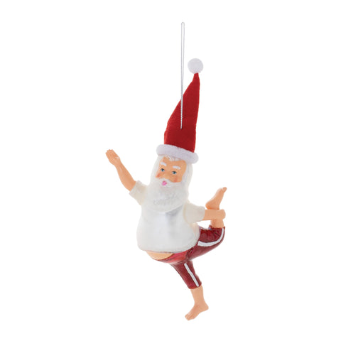 Santa Yoga Ornament