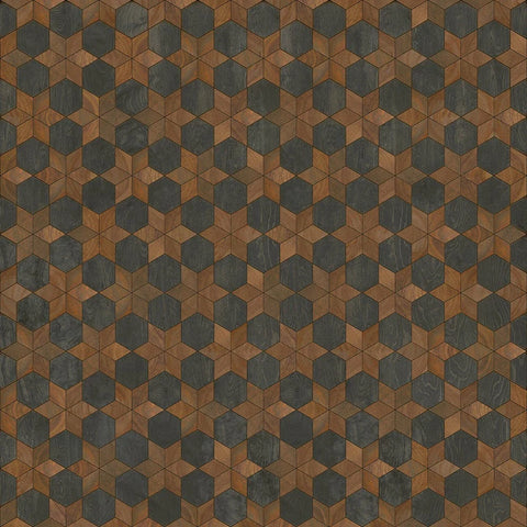 Artisanry "Illuminated Dark Star" Vinyl Floorcloth - Spicher & Co.