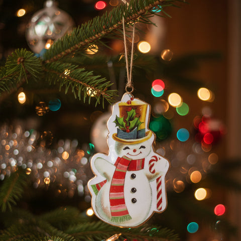 Iron Snowman Ornament