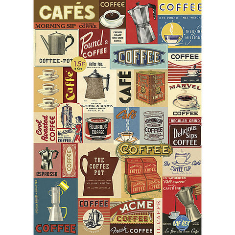 Cavallini Coffee Poster