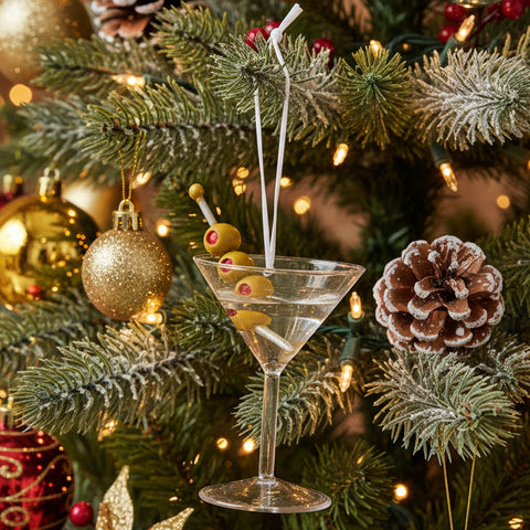 Martini  With Olives Ornament