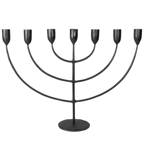 Black Iron Menorah