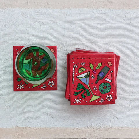 A Christmas To Remember Cocktail Napkins