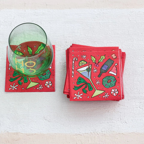 A Christmas To Remember Cocktail Napkins