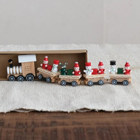 A Christmas To Remember Wooden Train Decor