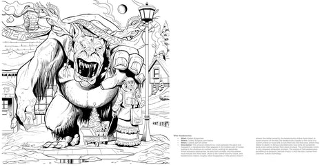 A Creepy Krampus Coloring Book by Andy Price