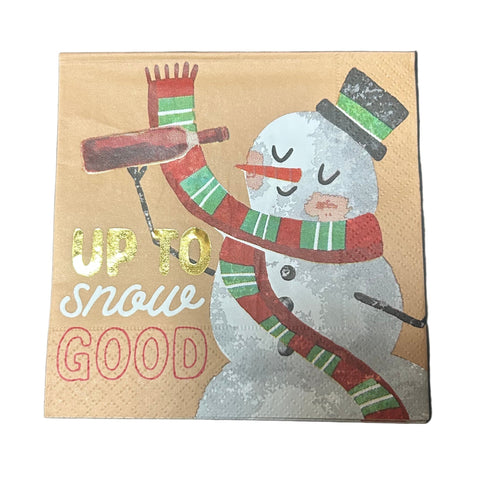 Holiday Bar Napkins - Up To Snow Good718540921050
