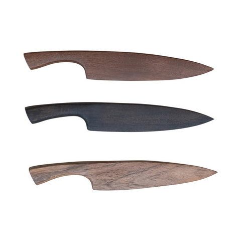 Acacia Wood Cheese Knife, Dark Brown