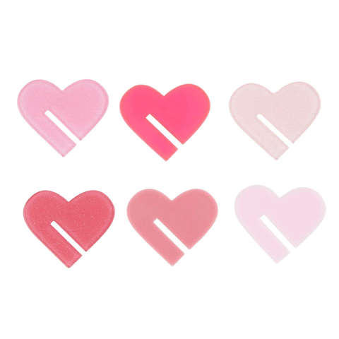 Acrylic Heart Drink Markers