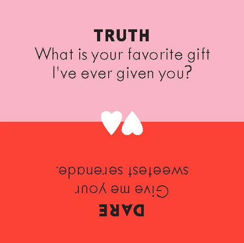 After Dinner Amusements: "Truth or Dare" For Couples