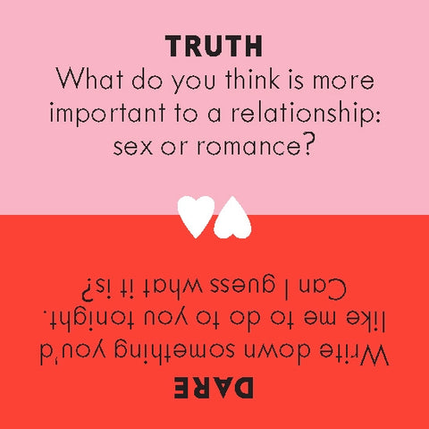 After Dinner Amusements: "Truth or Dare" For Couples